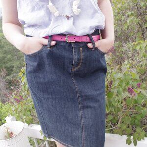 Dark New Esprit Ladies Denim Jean Skirt # 94107